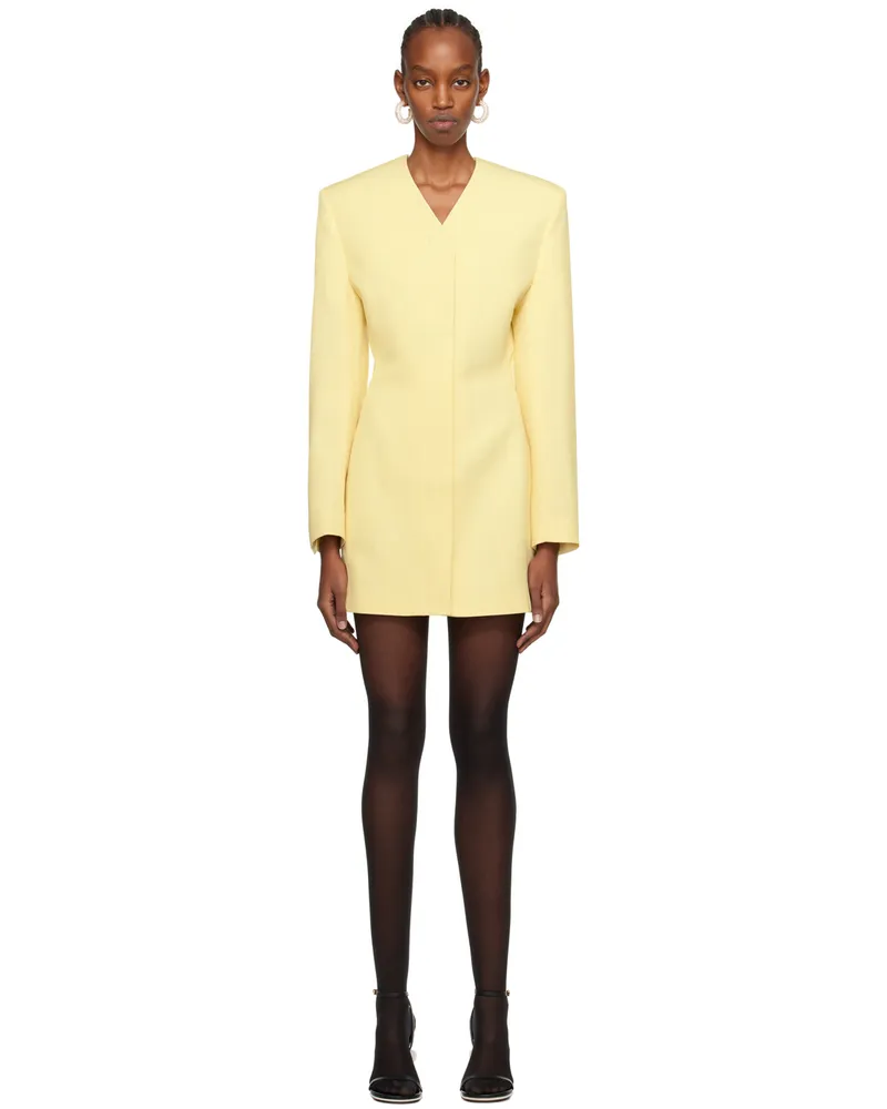 Jacquemus Yellow Les Sculptures 'La robe Cubo' Minidress 205