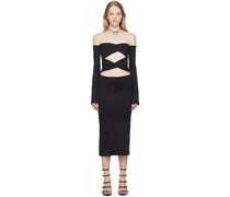 Black Bandage Midi Dress