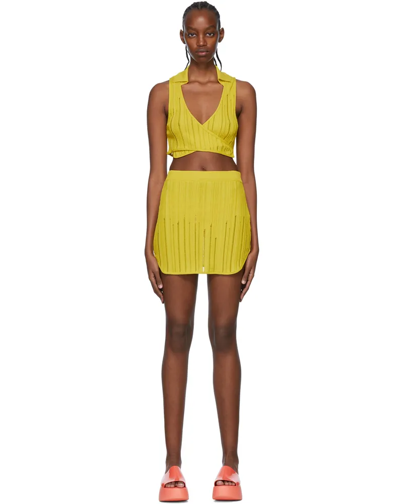 Marco Rambaldi SSENSE Exclusive Yellow Viscose Cover-Up Set 02