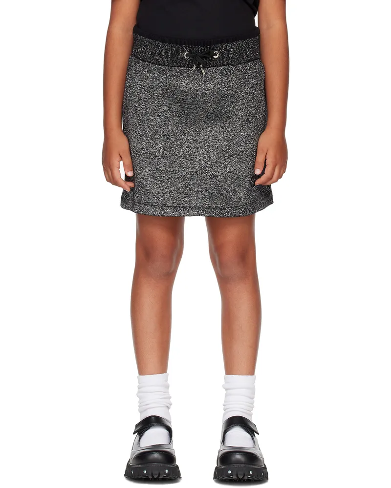 Givenchy Kids Black Metallic Skirt 09b