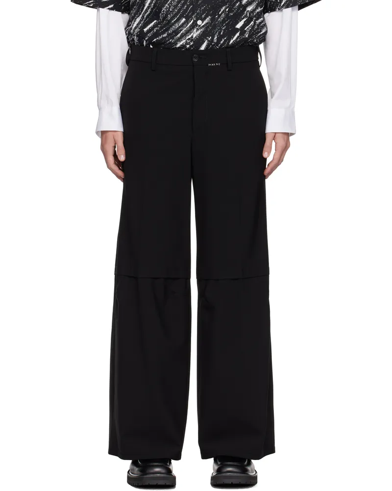 Marni Black Marni Mending Trousers 00n99