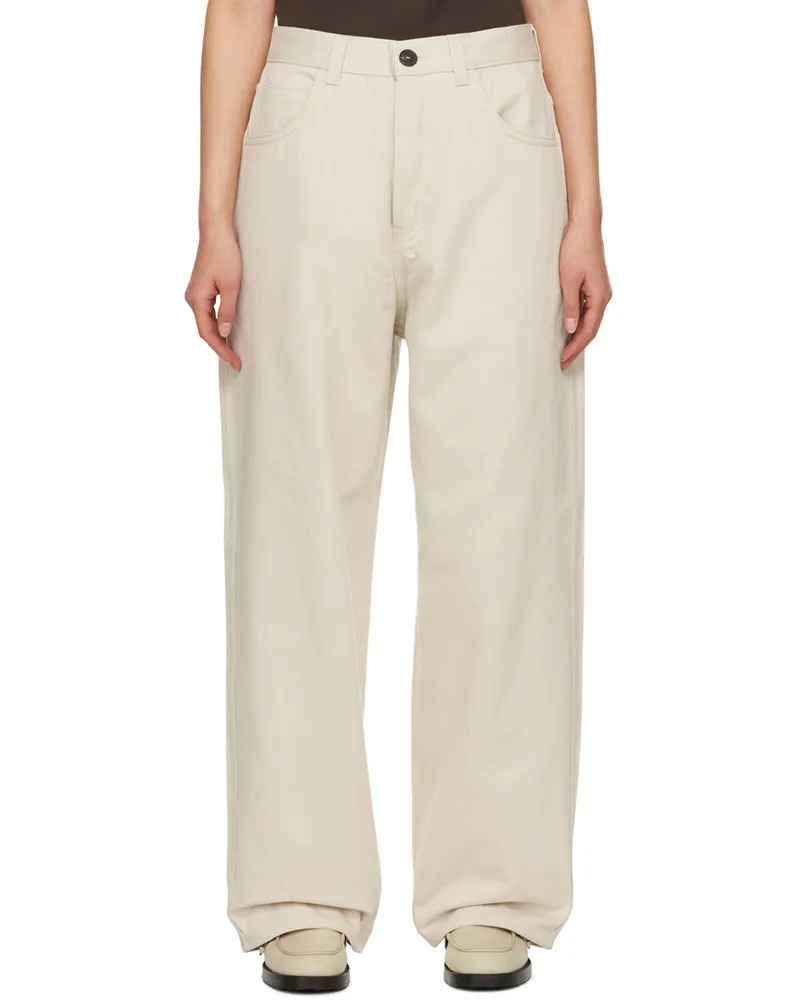 Sofie D'Hoore Off-White Peggy Trousers Pearl