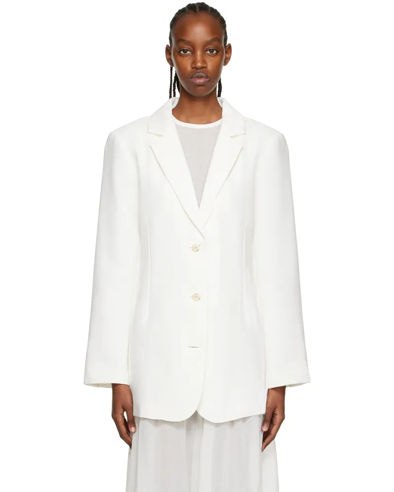 SIR White Clemence Blazer Ivory