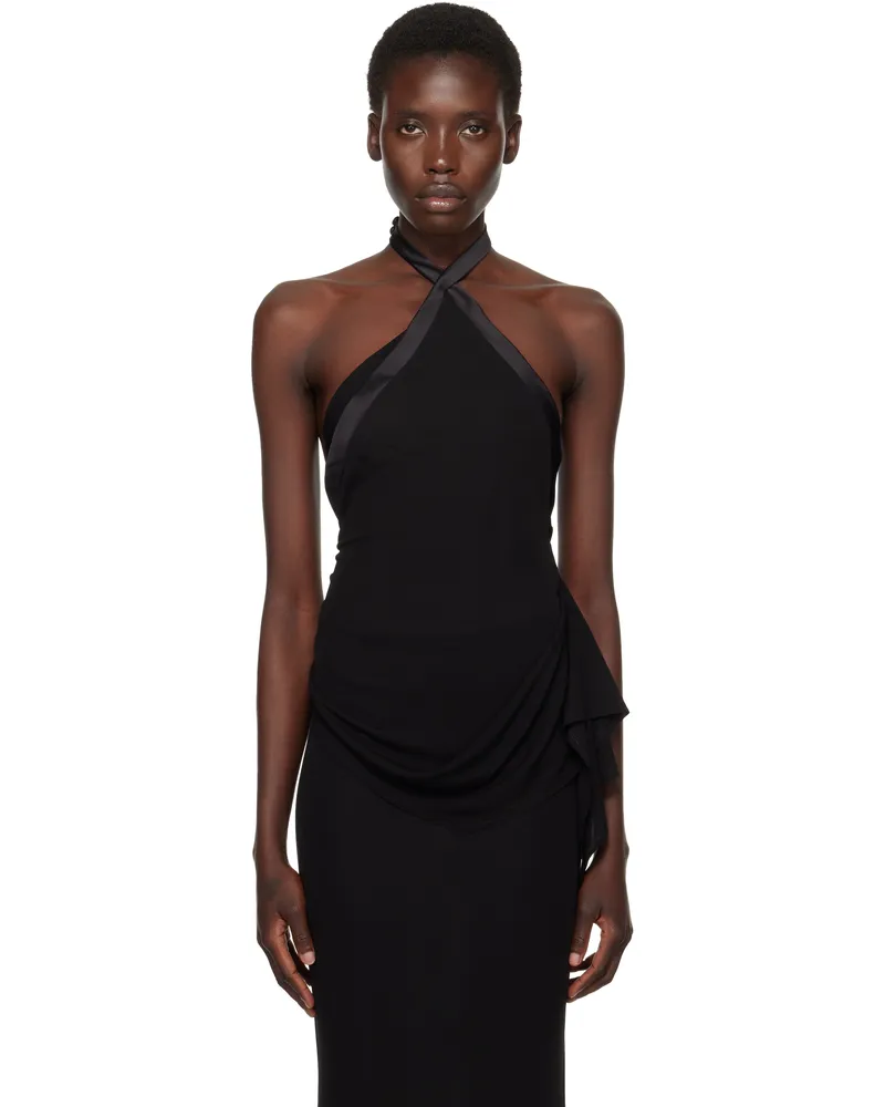 AARON ESH Black Halter Top Black