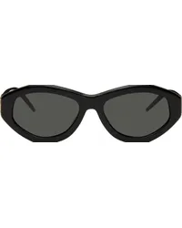 Casablanca Paris Black Monogram Plaque Sunglasses Black