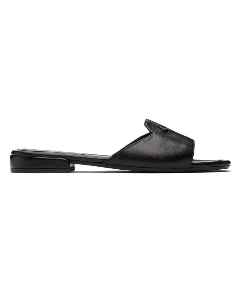Jimmy Choo Black Dina Flat Sandals Black