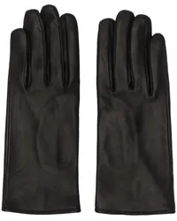 Dries van Noten Black Soft Leather Gloves Black