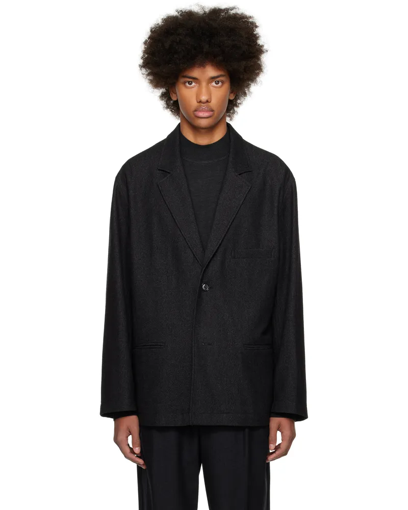 Christophe Lemaire Gray Relaxed SB Workwear Blazer Mu200