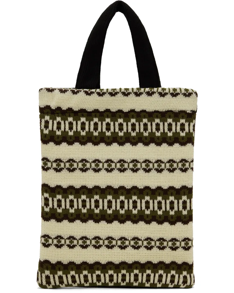 Comme des Garçons Black & Off-White 'Live Free' Tote 1