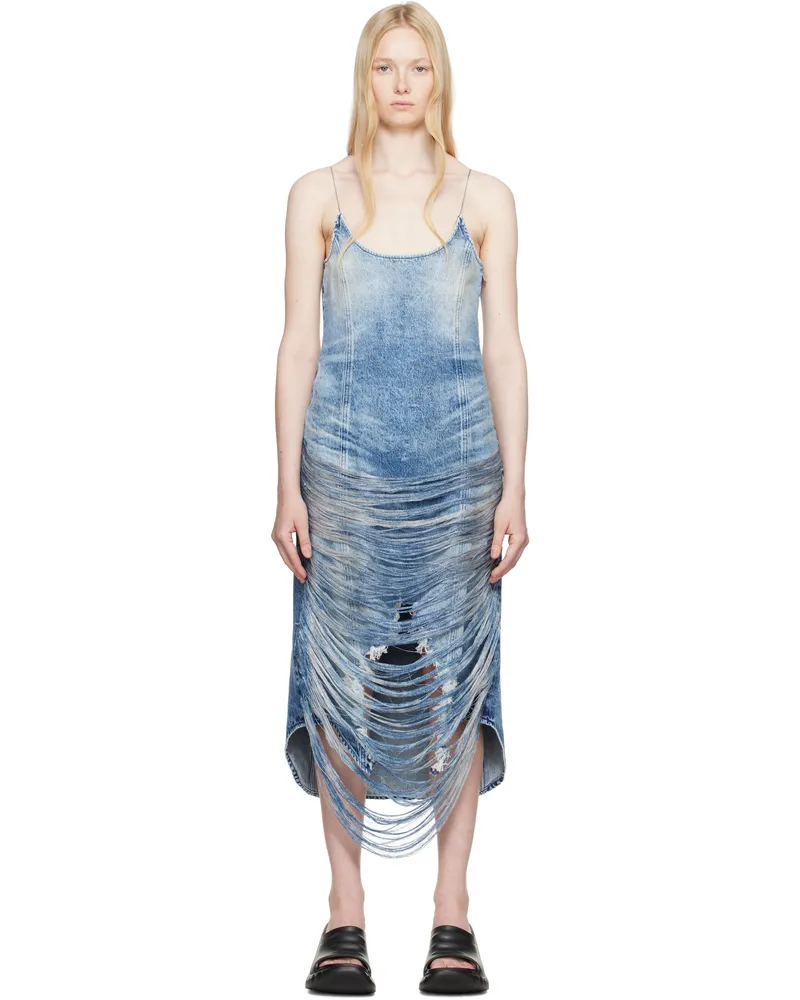 Diesel Blue De-Dra-Fsg Denim Midi Dress 01