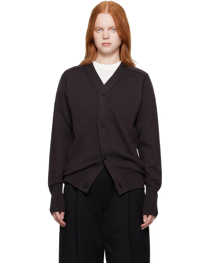 Studio Nicholson Brown Conan Cardigan Walnut