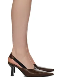 Our Legacy Brown Envelope Heels Woodstock