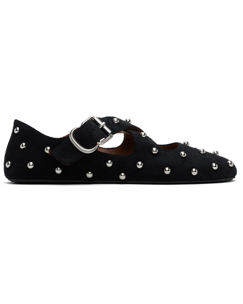 Alaïa Black Criss Cross Ballerina Flats 999