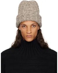 Maison Margiela Beige Wool Beanie 001f