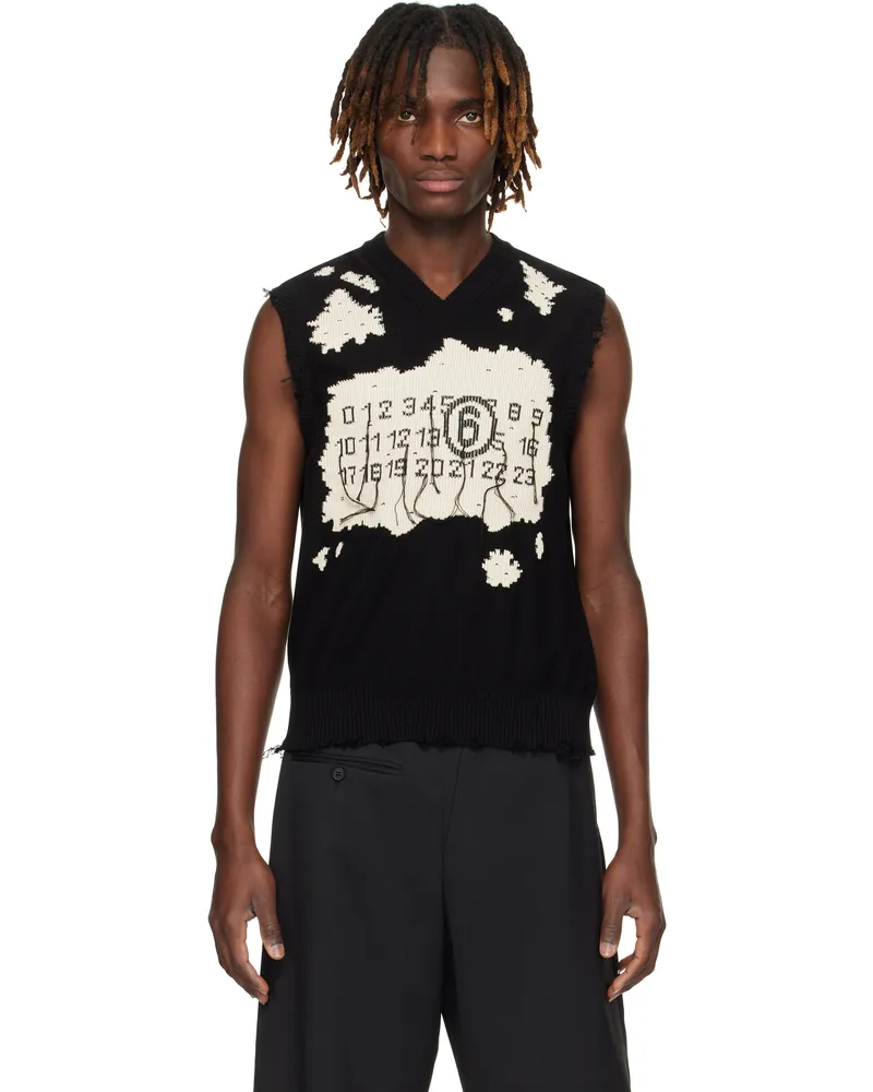 Maison Margiela Black Distressed Vest 961