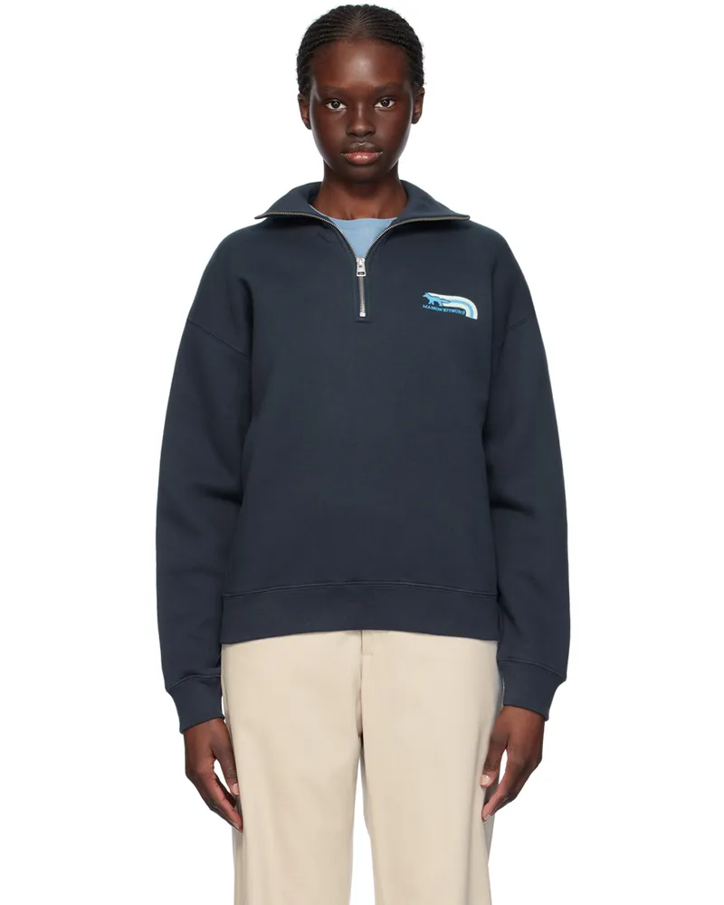 Kitsuné Navy Flash Fox Sweatshirt P492