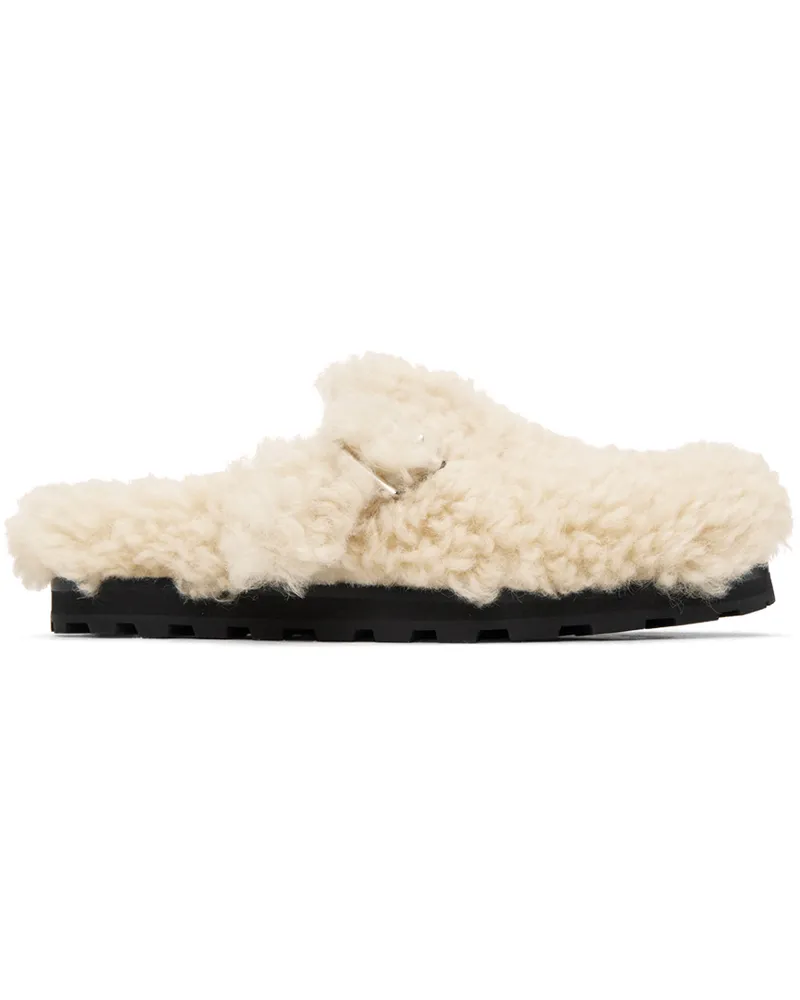 Jil Sander Off-White Single Buckle Loafers 274