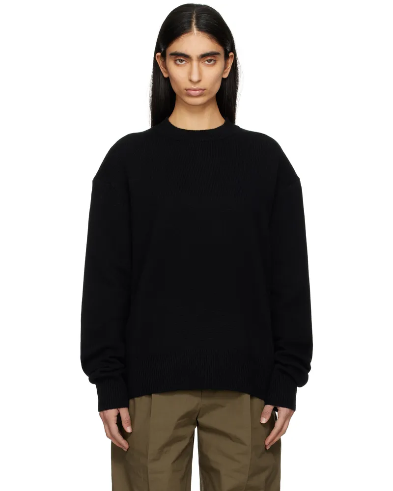 FRANKIE Shop Black Rafaela Padded Knit Sweater Black