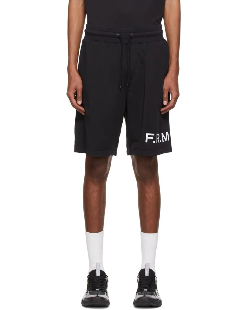 Frame Denim Black American Basketball Shorts Noir