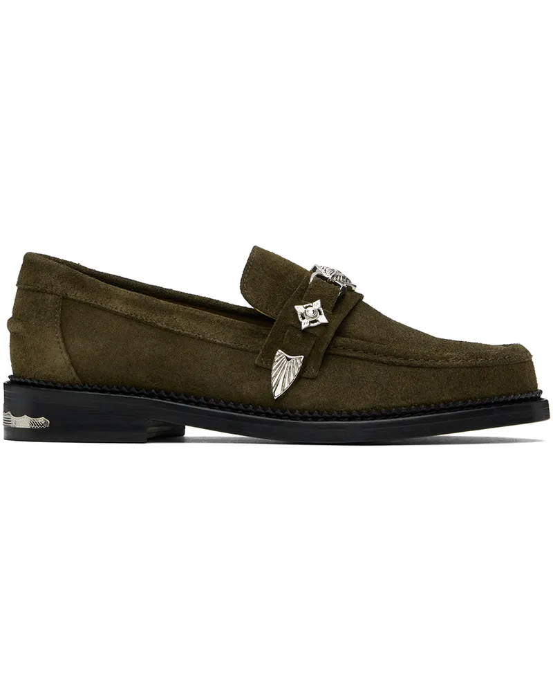 Toga SSENSE Exclusive Khaki Loafers Olive