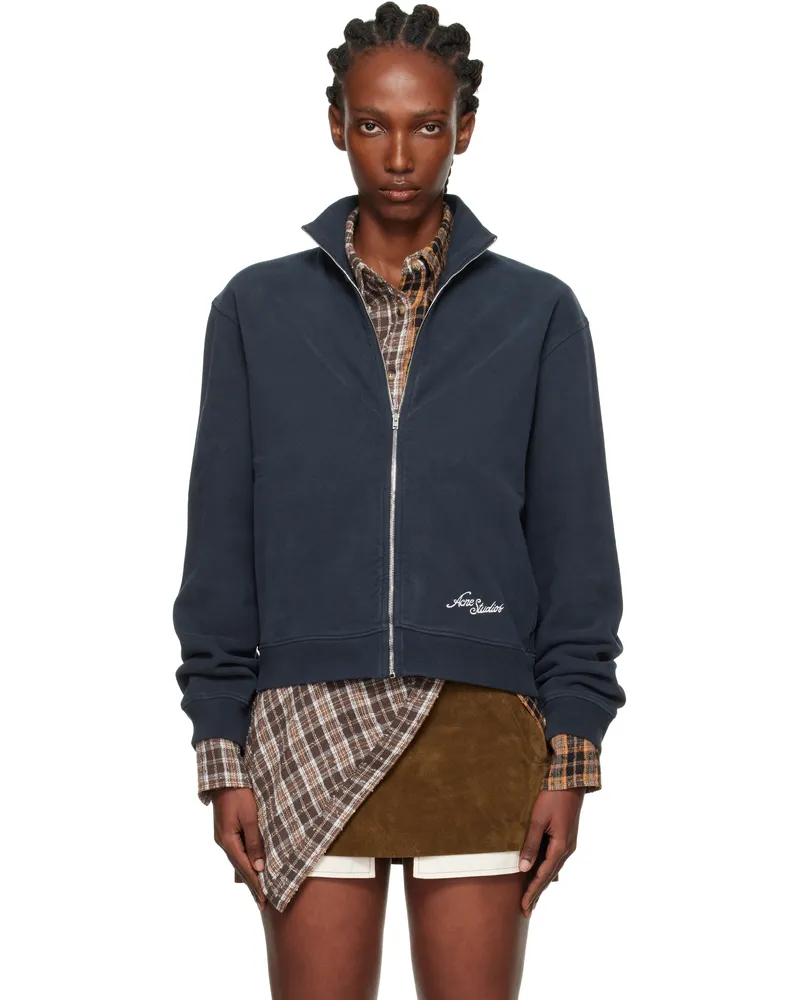 Acne Studios Navy Zip-Up Jacket Bpa