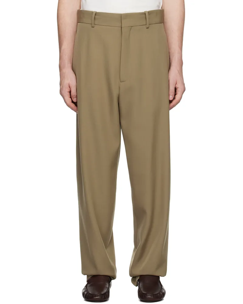 The Row Khaki Berkel Trousers Khk