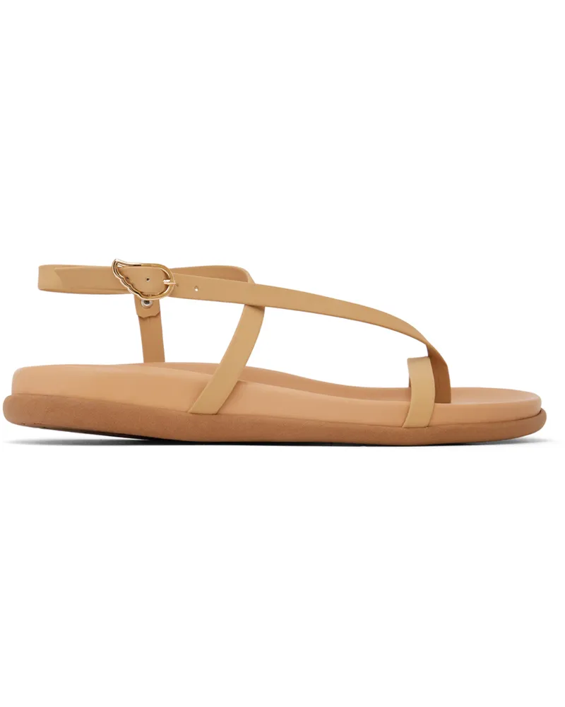 Ancient Greek Sandals Tan Aimilia Sandals Natural