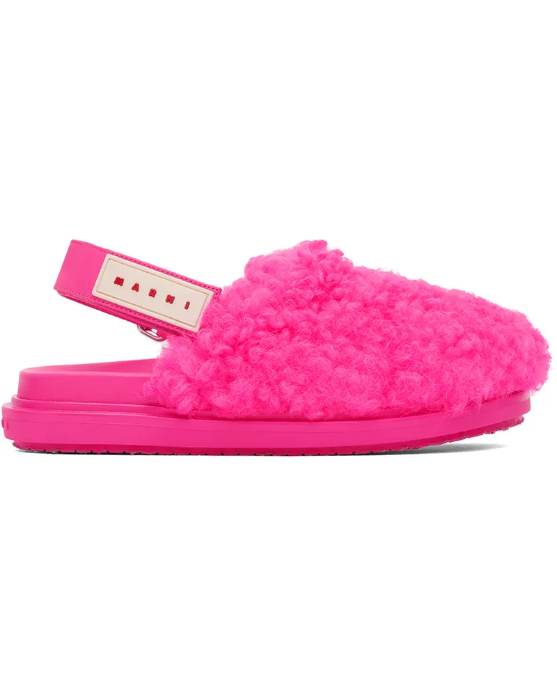Marni Pink Sabot Strap Loafers 00c56