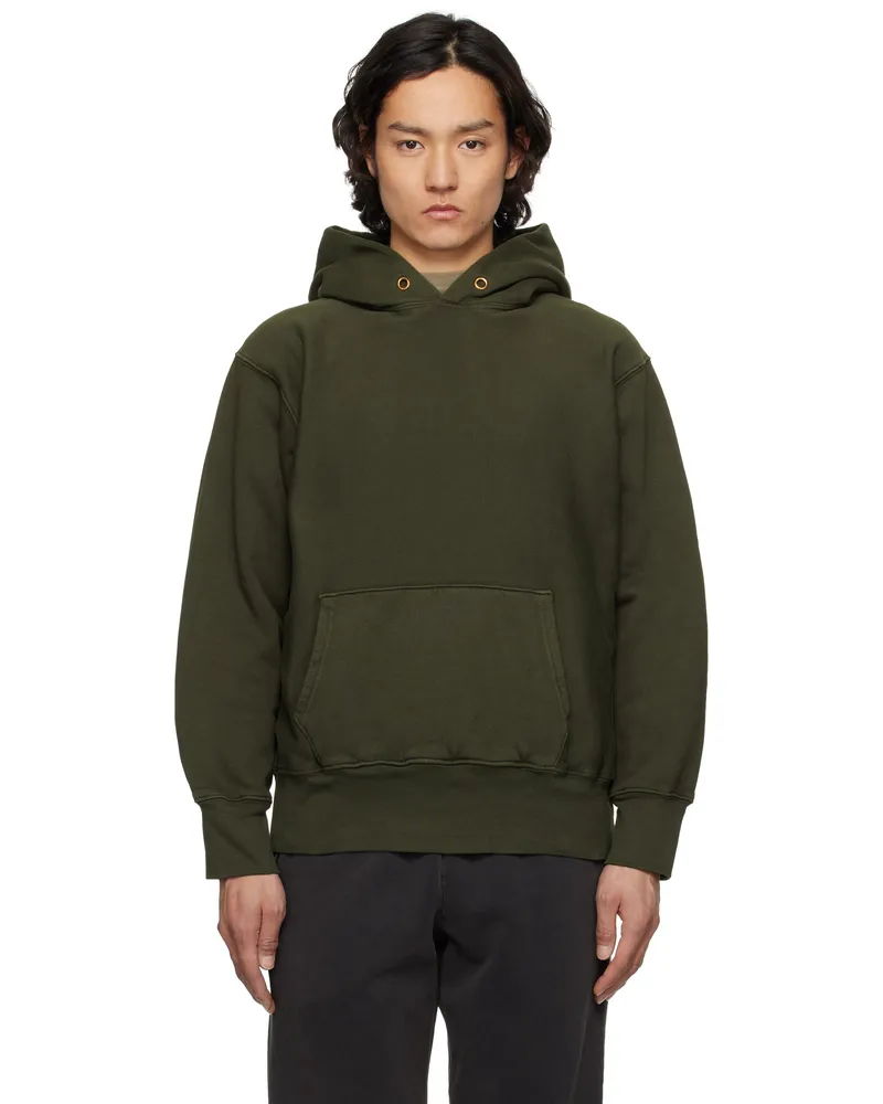 LES TIEN Khaki Heavyweight Hoodie Washed