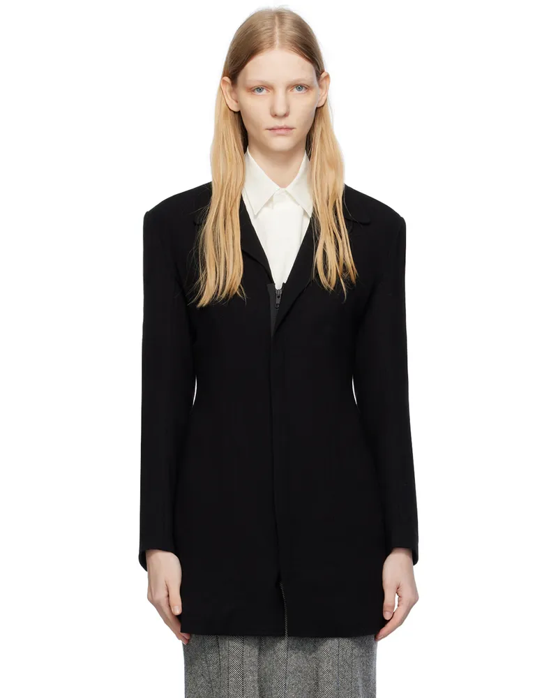 Yohji Yamamoto Black Wash-Treated Jacket 1