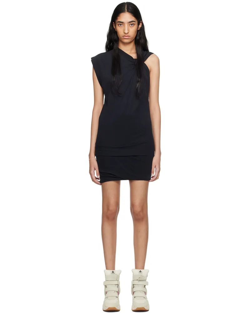 Isabel Marant Black Leany Minidress 01bk