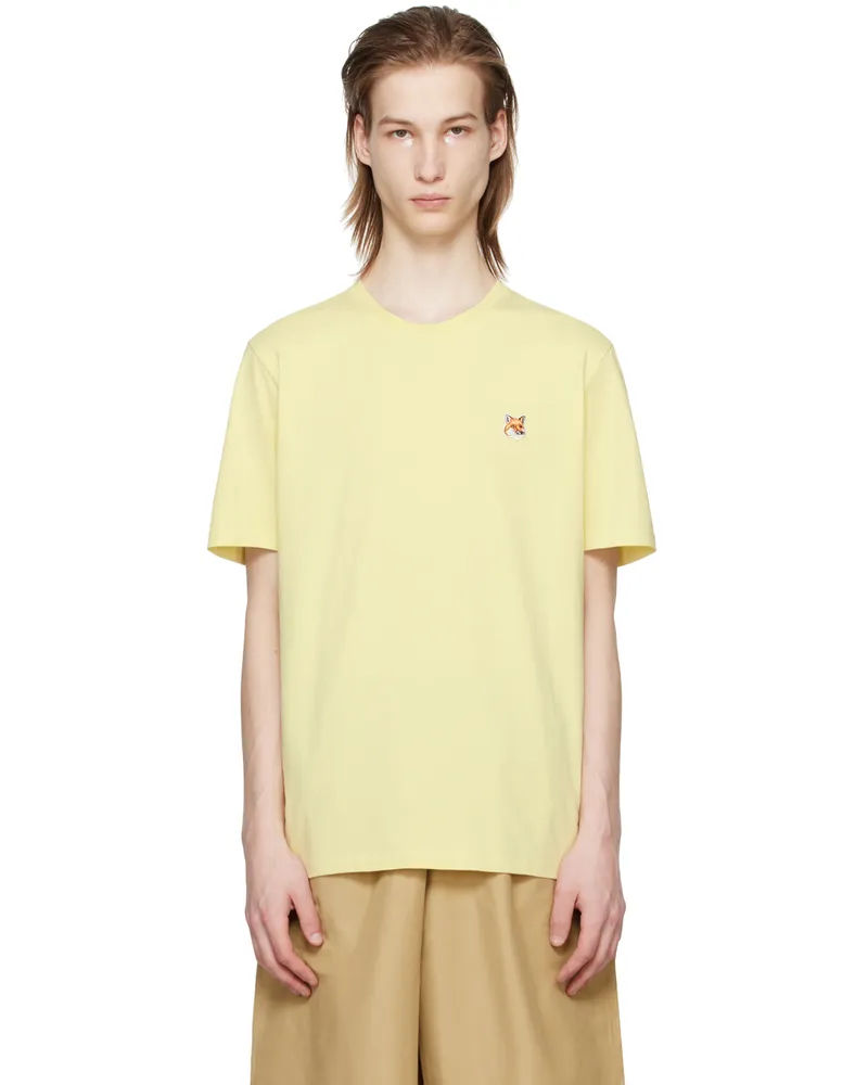 Kitsuné Yellow Bold Fox Head T-Shirt P712