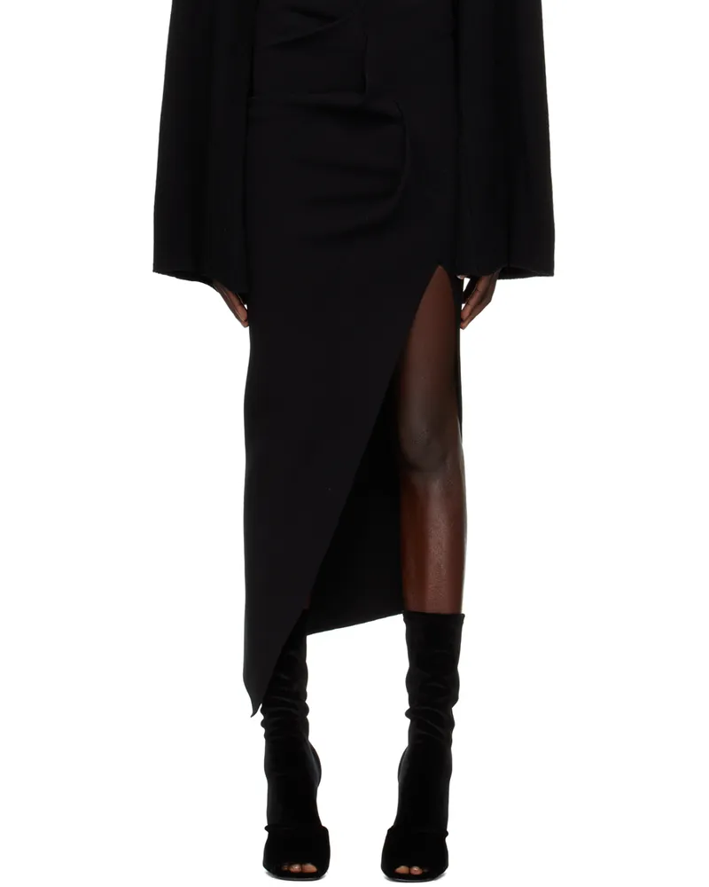 Rick Owens Black Rent Midi Skirt 09