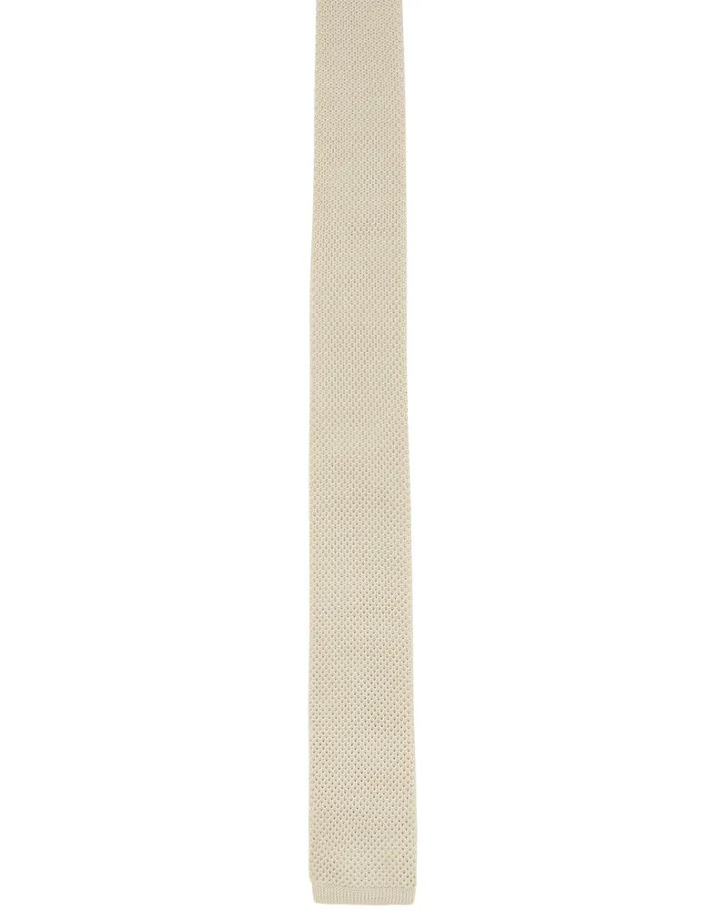 SOLID HOMME Beige Knit Tie 943e