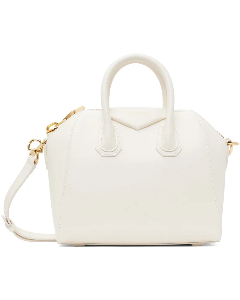 Givenchy White Mini Antigona Bag Ivory