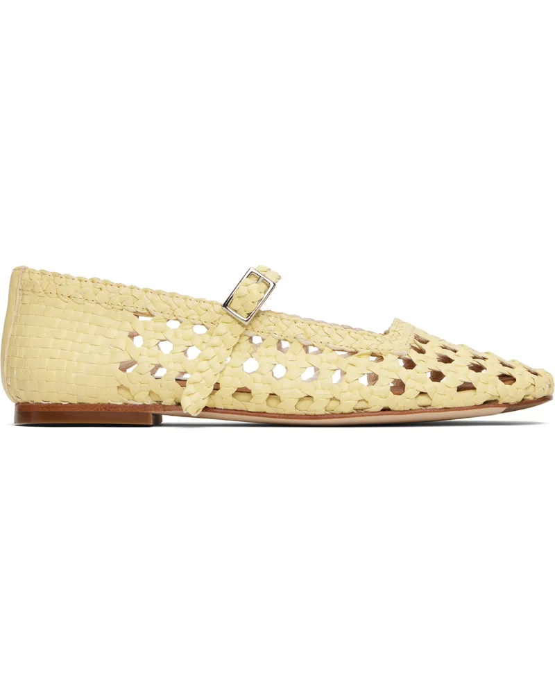 Miista Yellow Yeida Ballerina Flats Beige