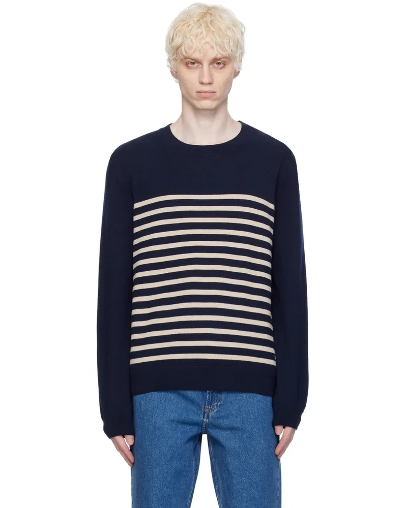 A.P.C. Navy Matthew Sweater Tiq