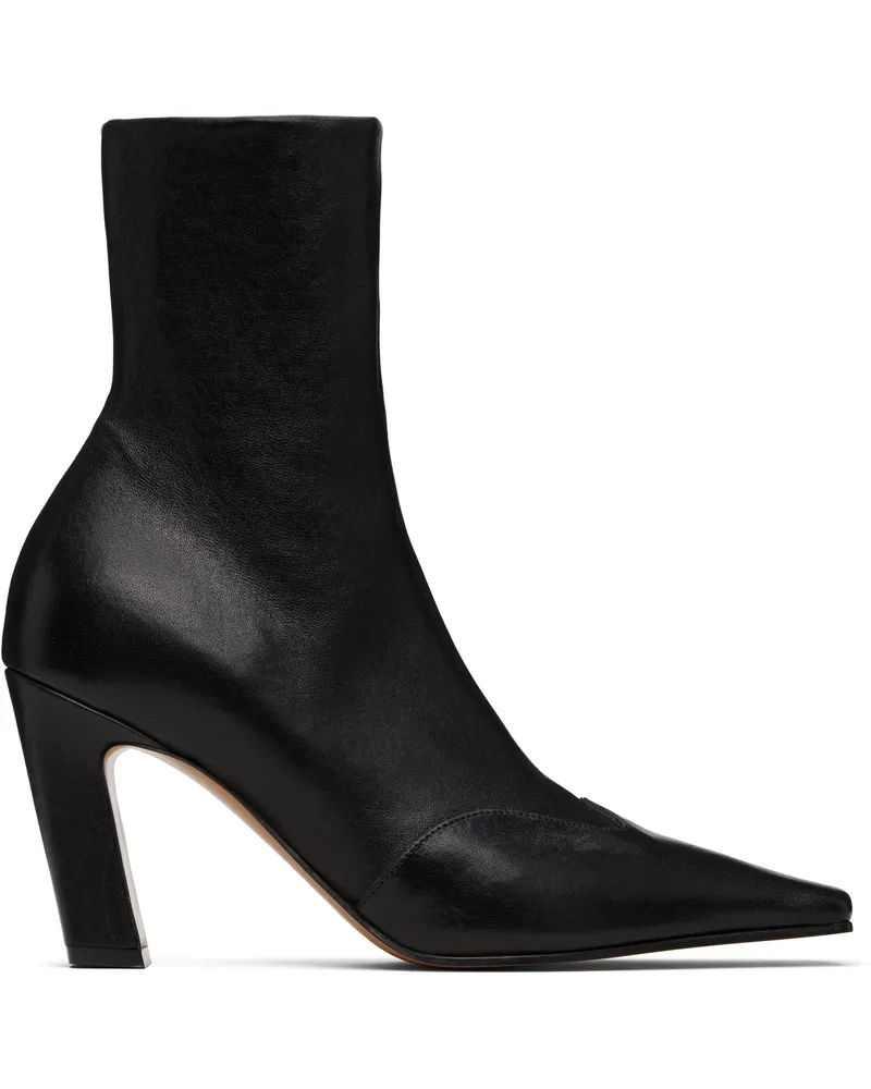 KHAITE Black Nevada Stretch High Boots 200