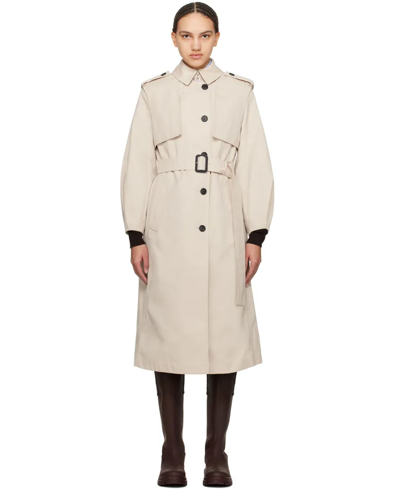 Mackage Beige Alia Trench Coat Trench