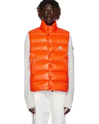 Moncler Orange Tibb Down Vest Orange