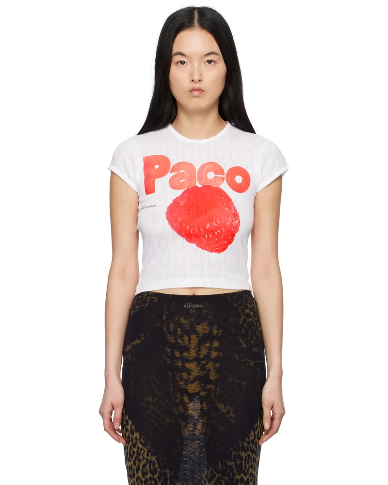 Paco Rabanne White Crop T-shirt P100