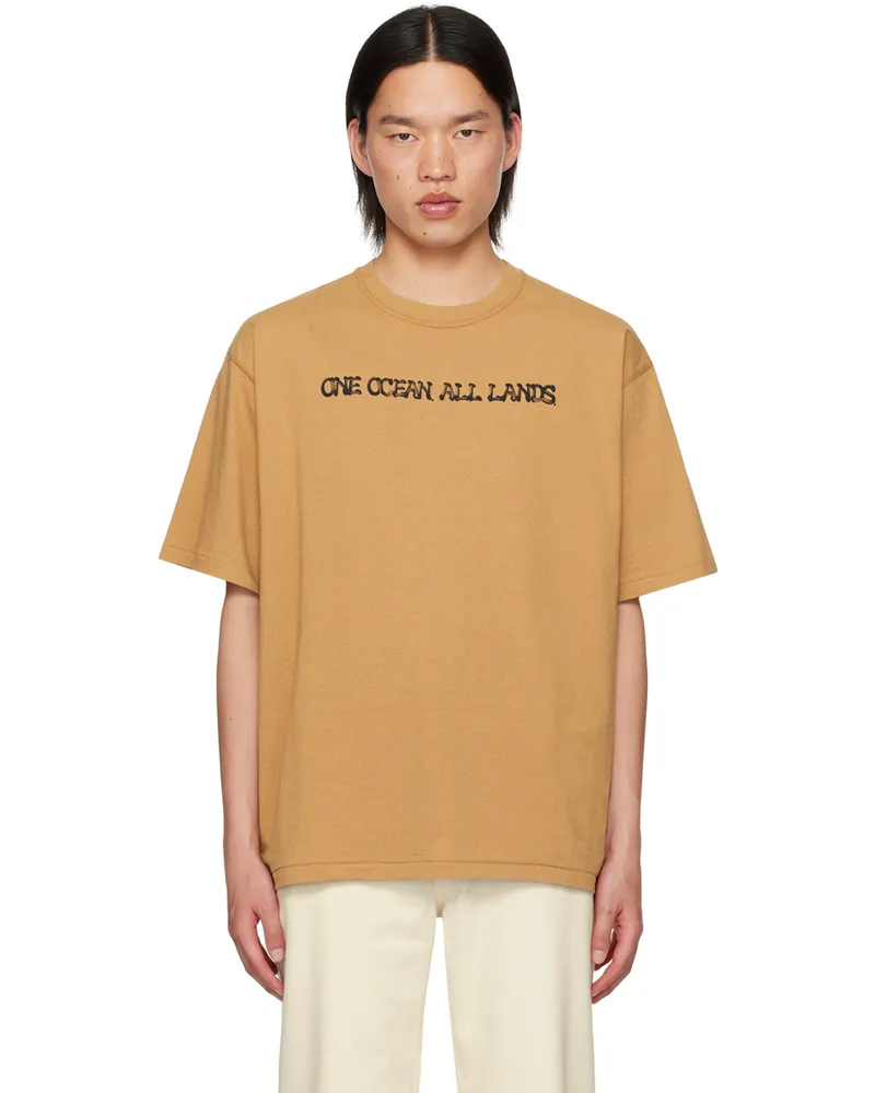 nanamica Brown 'OOAL' T-Shirt Mo