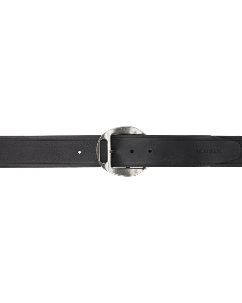 Dsquared2 Black Buckle Belt Black+vintage