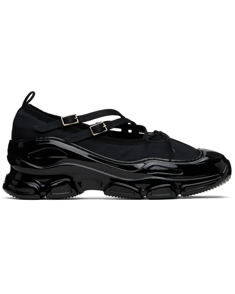 Simone Rocha Black Classic Criss Cross Tracker Ballerina Sneakers Black