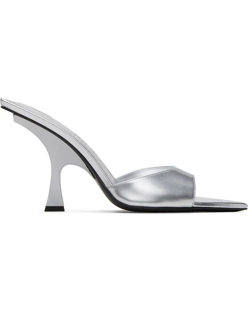 ATTICO Silver Ester Mules 002