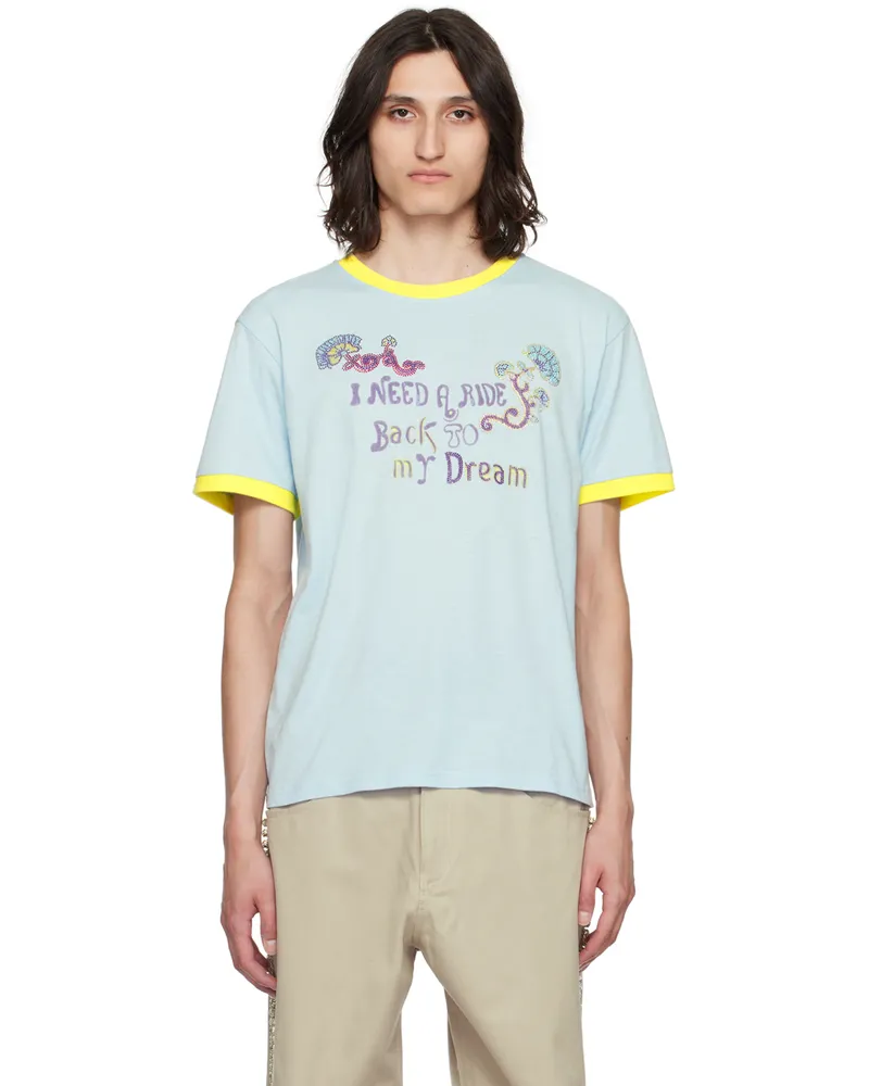 BLUEMARBLE Blue Contrast T-Shirt Blue