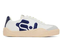 White & Blue Santos Sneakers