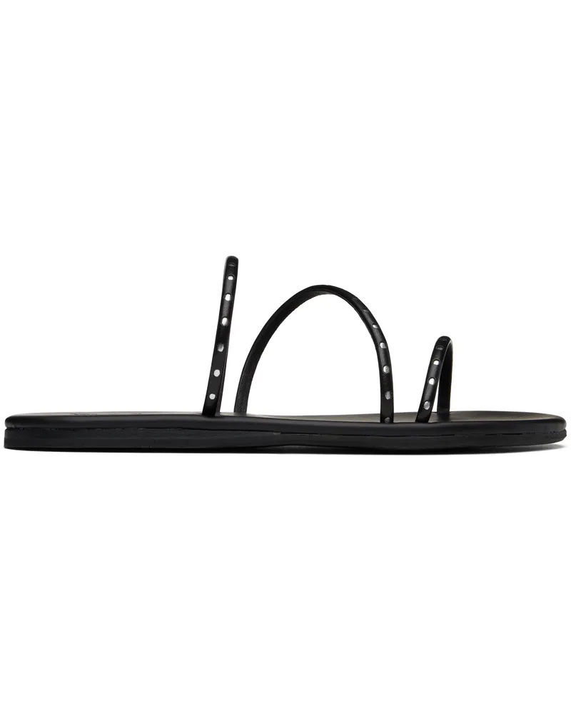 Ancient Greek Sandals Black Lynx Sandals Black