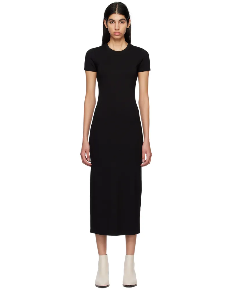 Rag & Bone Black Lily Midi Dress Black