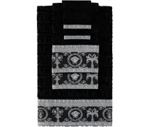 Black 'I Heart Baroque' Towel Set, 5 pcs